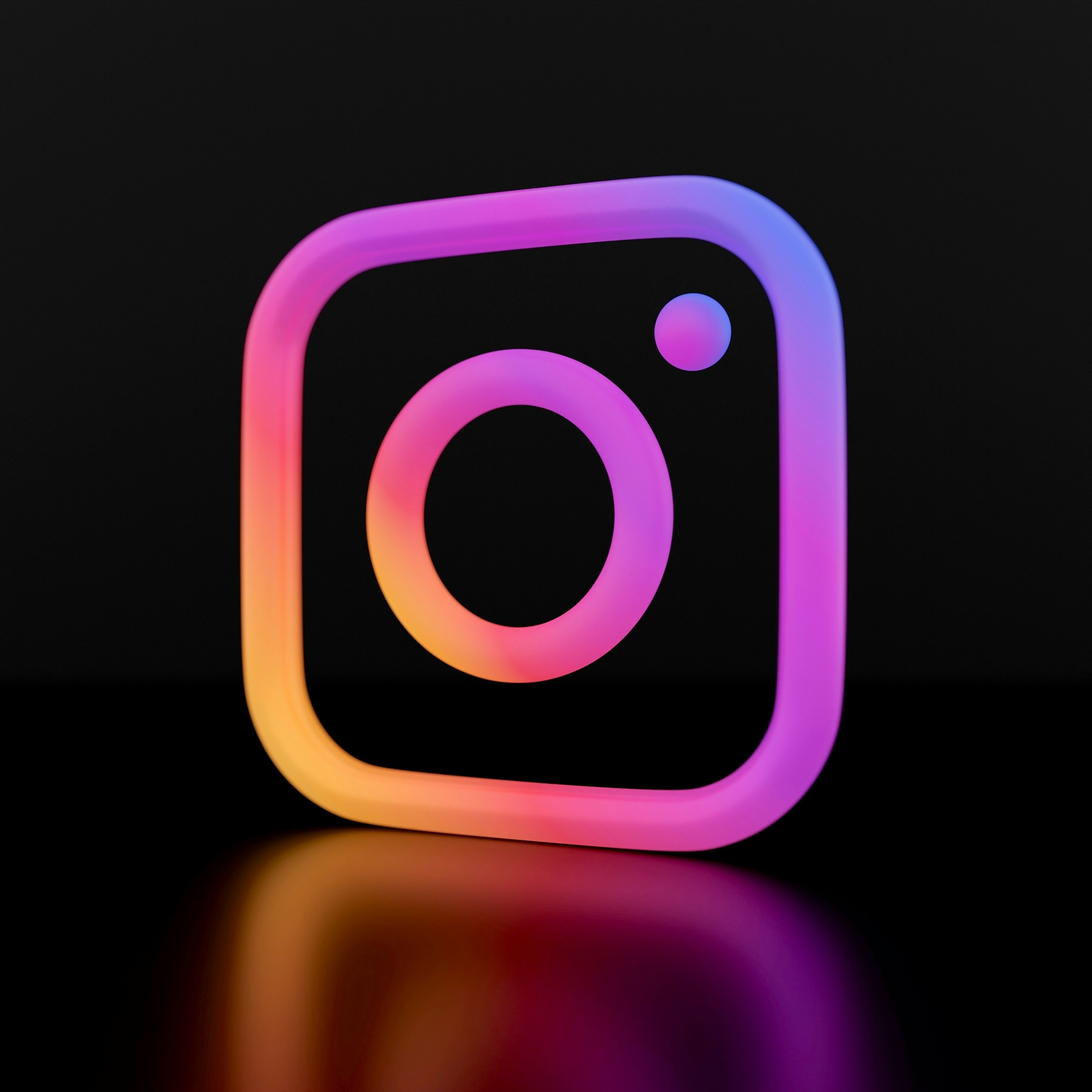 Instagram 3D neon logo. Feel free to contact me through email mariia.shalabaieva@gmail.com. Check out my previous collections “Top Cryptocurrencies”, \